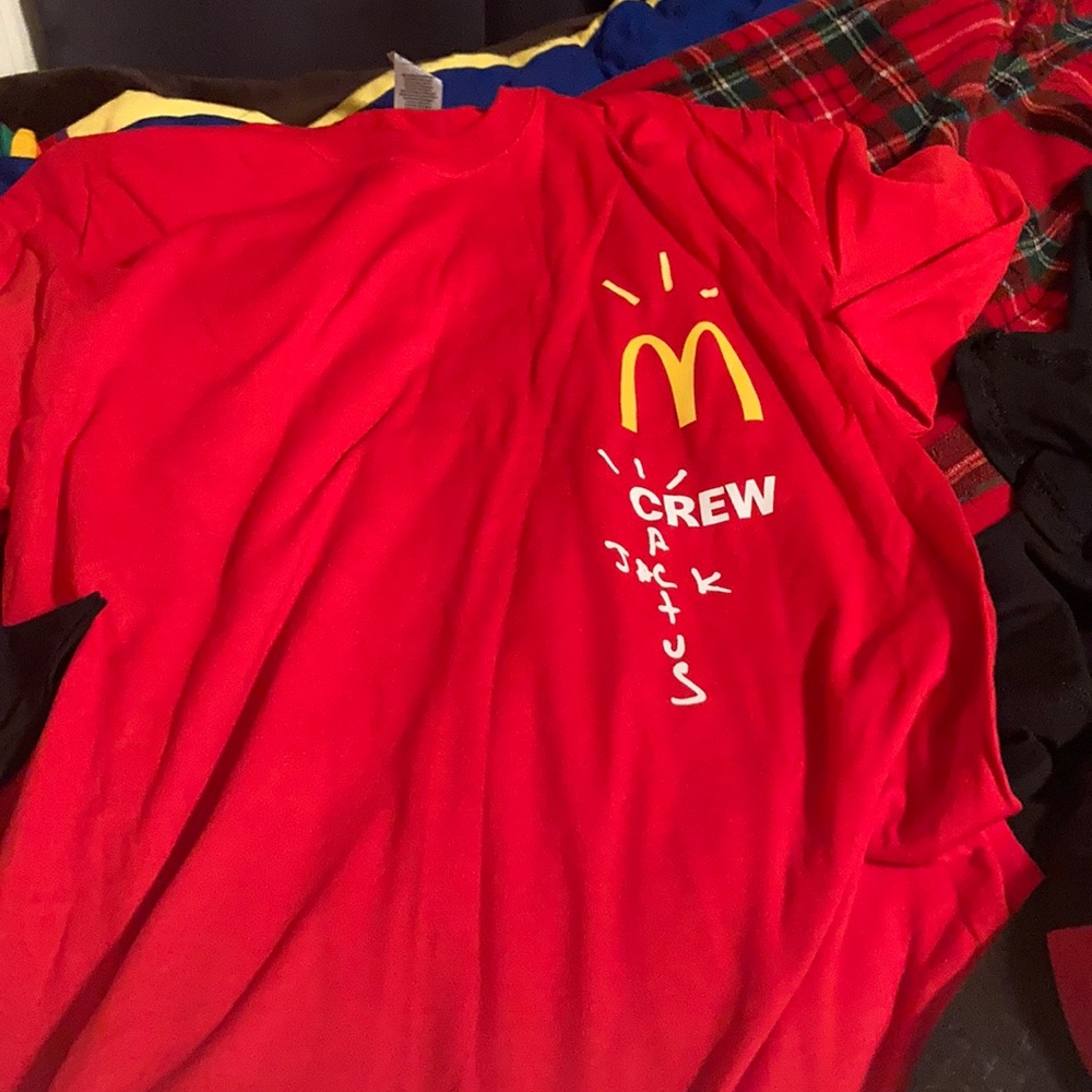 Travis Scott X McDonald’s shirts